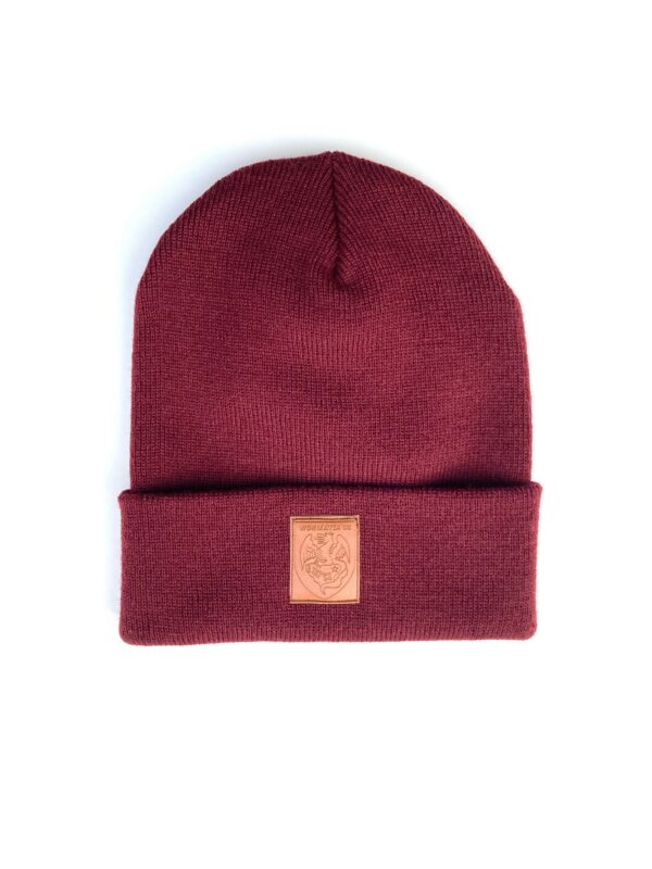 Beanie mit Lederpatch – Bild 2