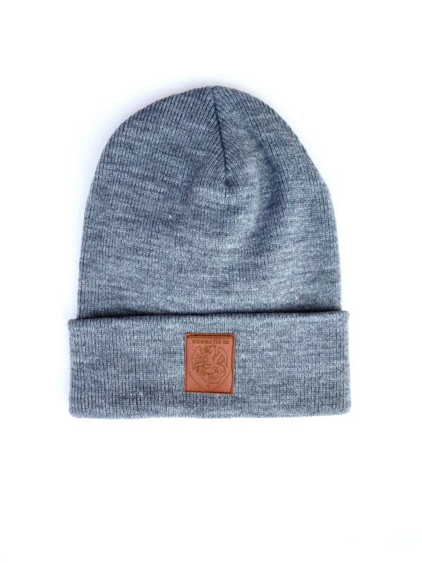 Beanie mit Lederpatch – Bild 3